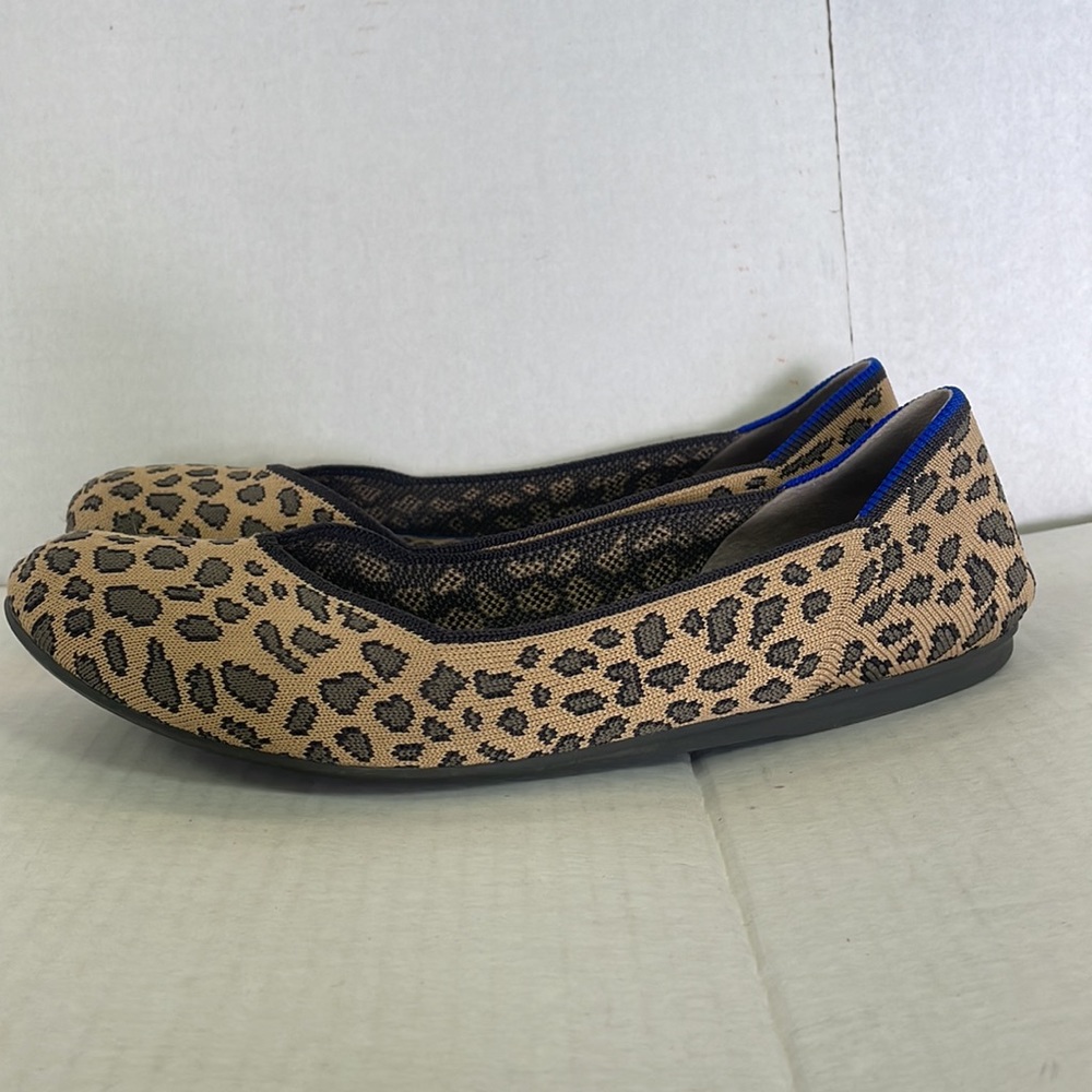 Cheetah Print Rothy’s in tan brown - Picture 2 of 6